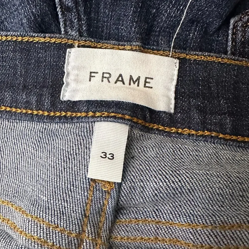 FRAME Womens size 33 Le Garçon Crop Covant Denim Jeans LGJC6540 - Picture 10 of 13